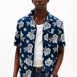 Camisa Tommy Jeans DM0DM21351 C1G dark night navy - Imagen 1