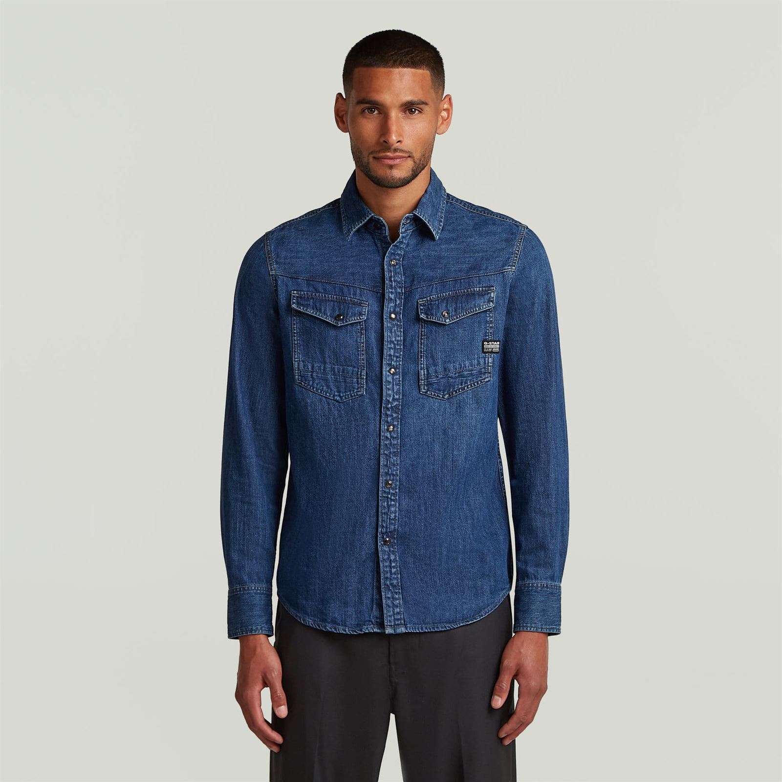 Camisa Vaquera G-Star Raw Dakota slim D23616 D252 G749 - Imagen 1