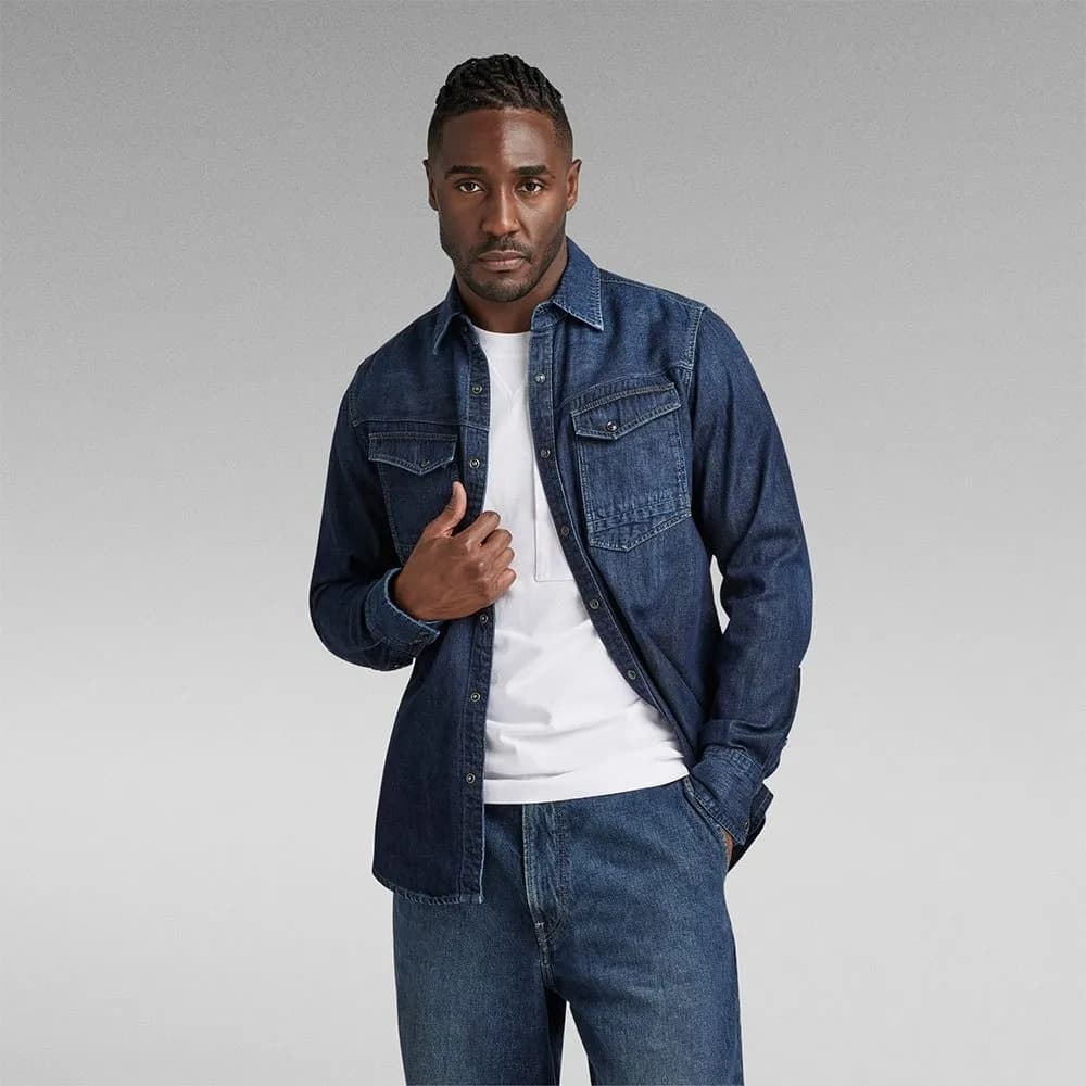 Camisa Vaquera G-Star Raw Dakota slim D23616 D252 G749 - Imagen 2