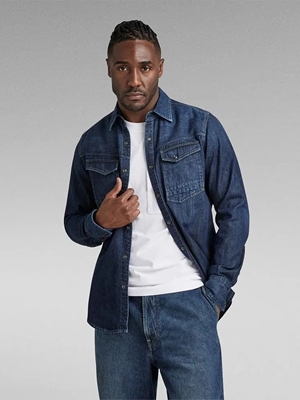 Camisa Vaquera G-Star Raw Dakota slim D23616 D252 G749 - Imagen 2