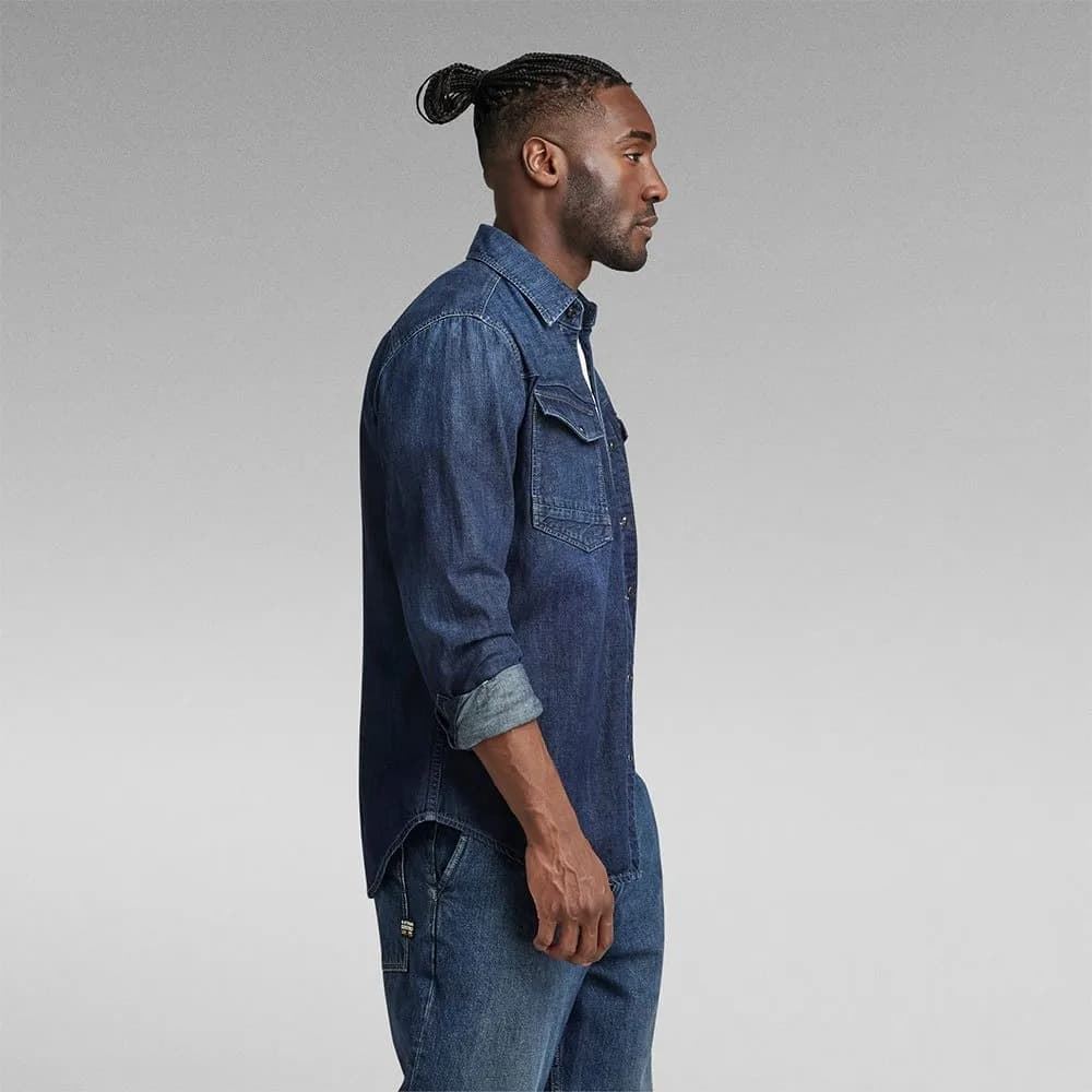 Camisa Vaquera G-Star Raw Dakota slim D23616 D252 G749 - Imagen 5