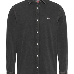 Camisa Vaquera Tommy Jeans Negra Fit Shirt Washed Black DM0DM21103 1BZ - Imagen 1