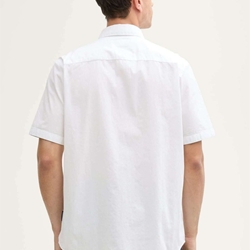 Camisa White Tom Tailor Structured Slubyarn 1049602 20000 - Imagen 2