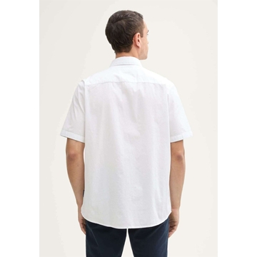 Camisa White Tom Tailor Structured Slubyarn 1049602 20000 - Imagen 2