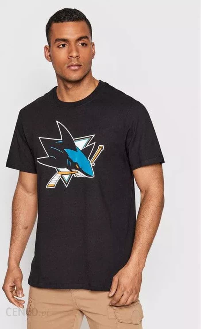 Camiseta '47 Imprint echo tee 544258 jet black sharks - Imagen 1