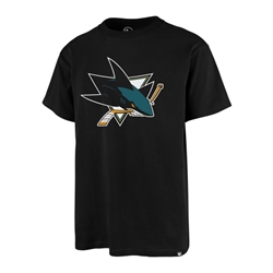 Camiseta '47 Imprint echo tee 544258 jet black sharks - Imagen 1