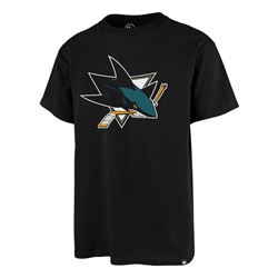 Camiseta '47 Imprint echo tee 544258 jet black sharks - Imagen 1