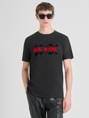 Camiseta ACDC Antony Morato Regular Fit MMKS02570 FA100240 9000 - Imagen 1