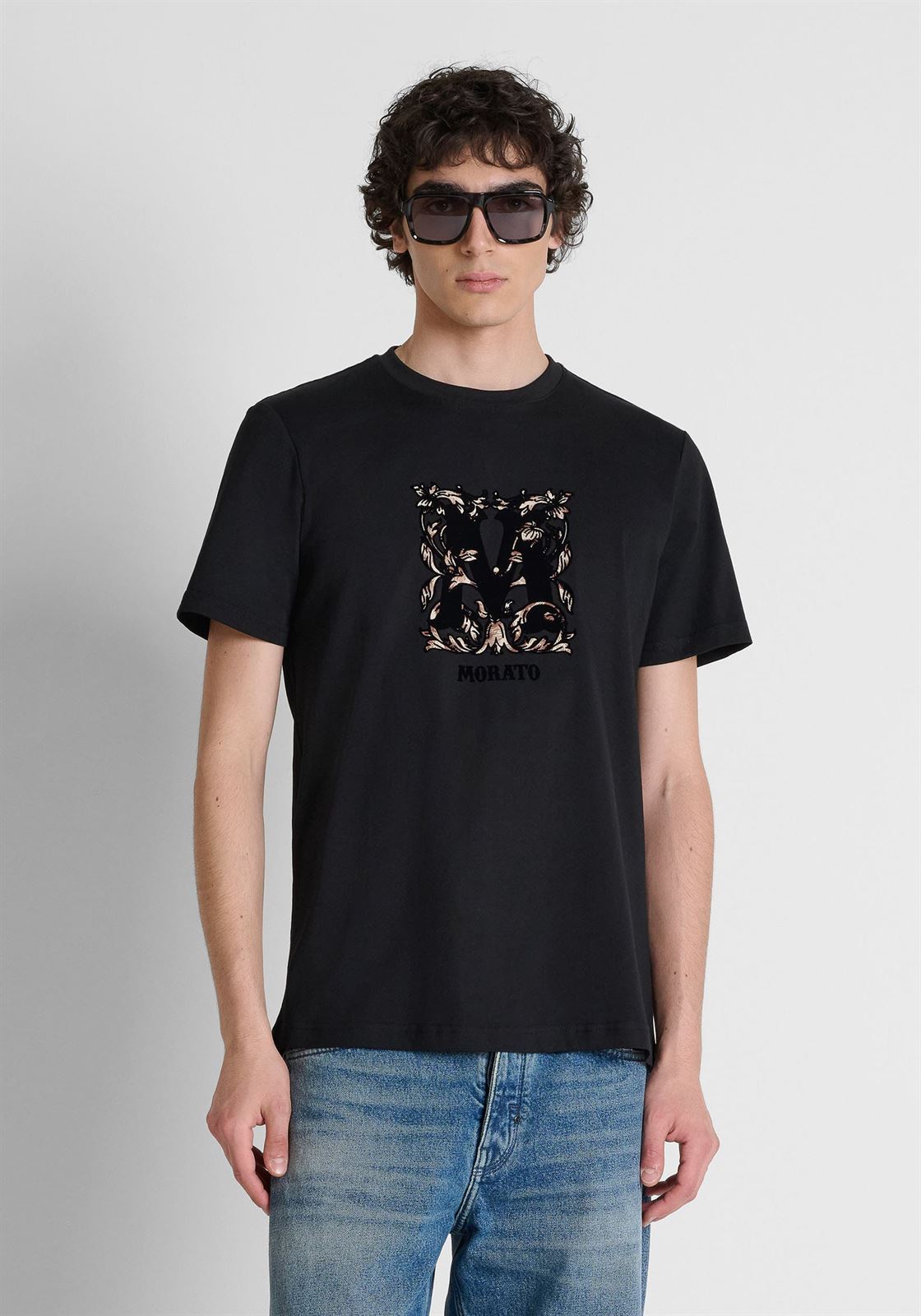Camiseta Antony Morato Black MMKS02687 FA100240 9000 - Imagen 2