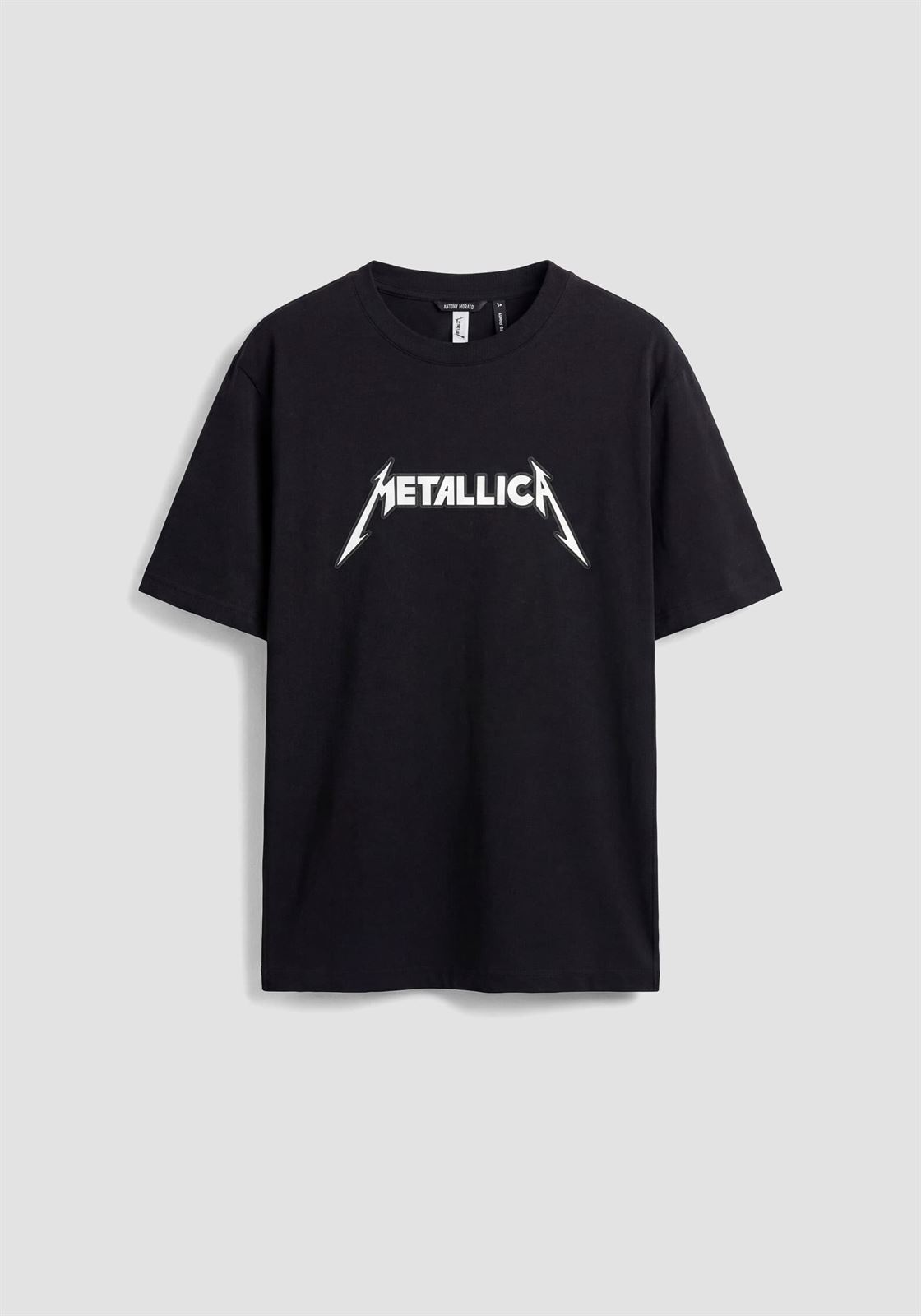 Camiseta Antony Morato Black Relaxed Fit Metallica MMKS02620 FA100240 9000 - Imagen 1
