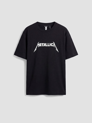 Camiseta Antony Morato Black Relaxed Fit Metallica MMKS02620 FA100240 9000 - Imagen 1