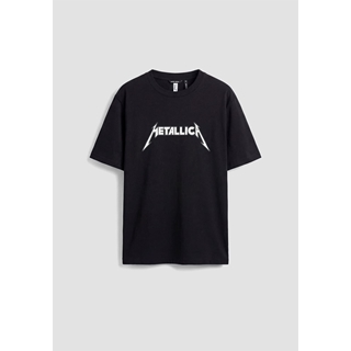 Camiseta Antony Morato Black Relaxed Fit Metallica MMKS02620 FA100240 9000 - Imagen 1