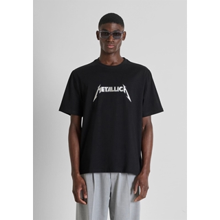 Camiseta Antony Morato Black Relaxed Fit Metallica MMKS02620 FA100240 9000 - Imagen 2