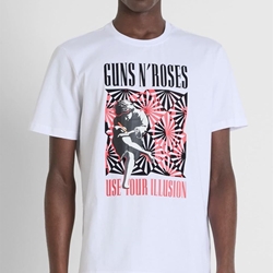 Camiseta Antony Morato Blanca Guns N' Roses MMKS02536 FA100144 1000 - Imagen 1