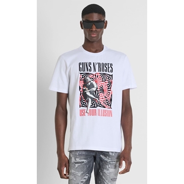 Camiseta Antony Morato Blanca Guns N' Roses MMKS02536 FA100144 1000 - Imagen 1
