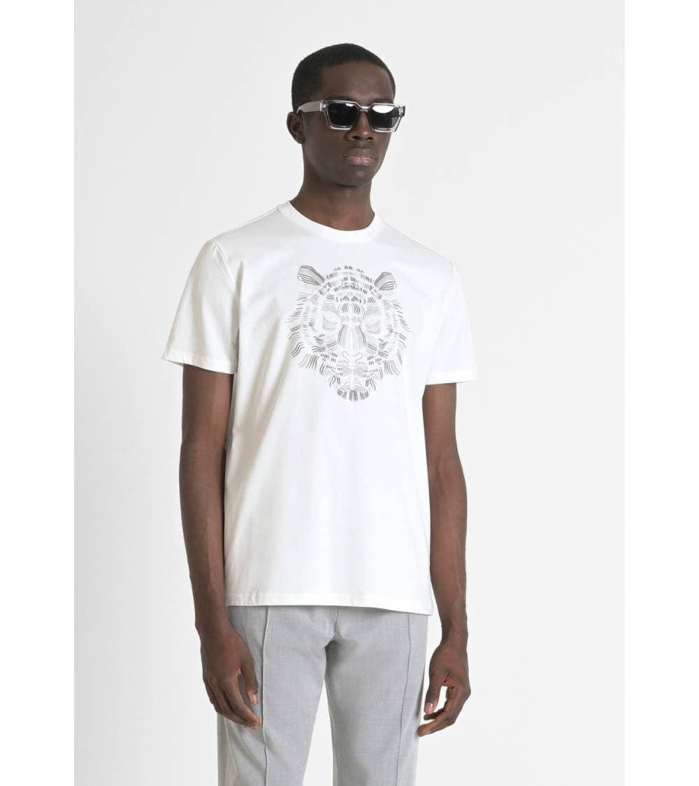 Camiseta Antony Morato Crema MMKS02477 FA100240 1011 - Imagen 2