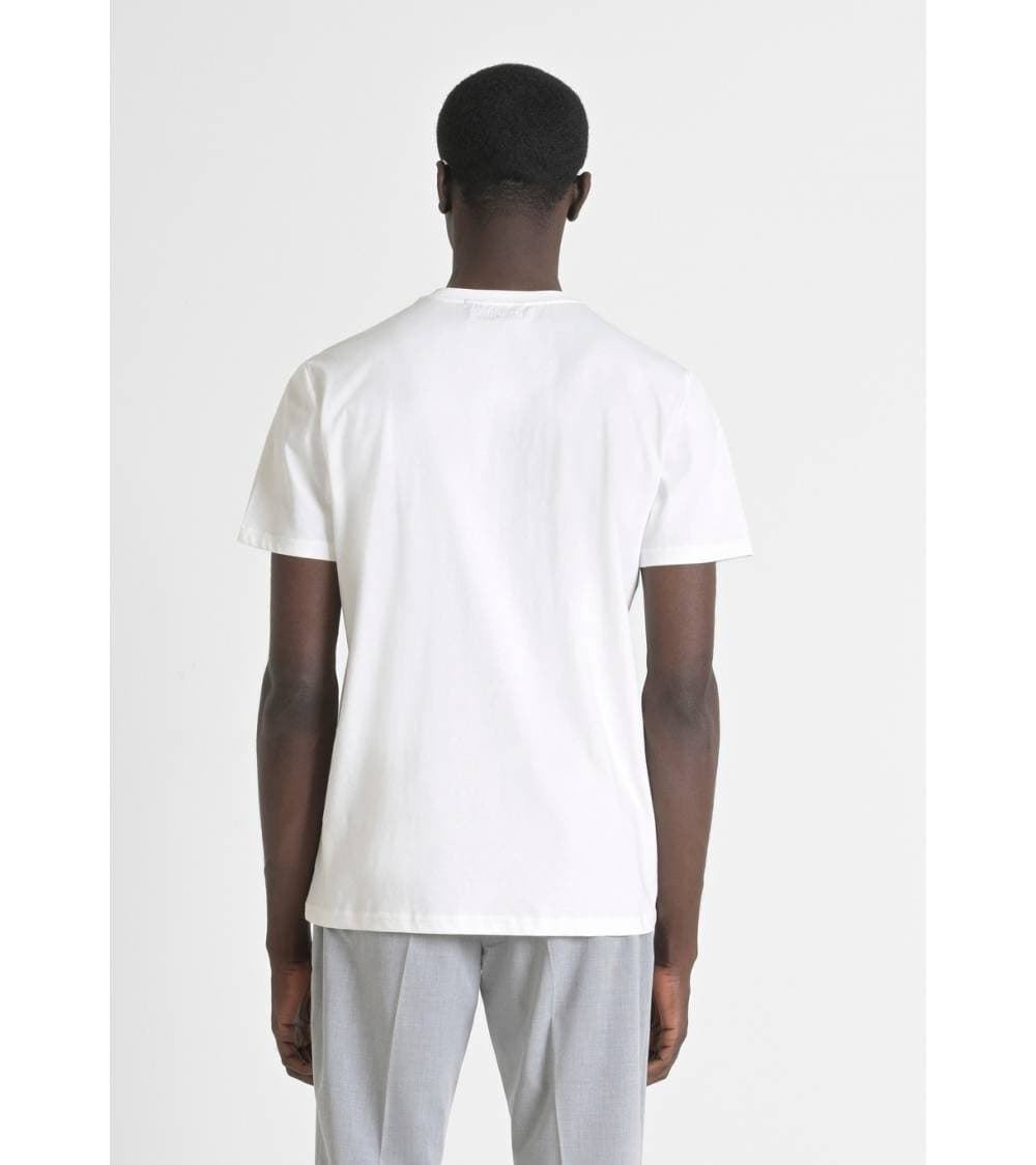 Camiseta Antony Morato Crema MMKS02477 FA100240 1011 - Imagen 4