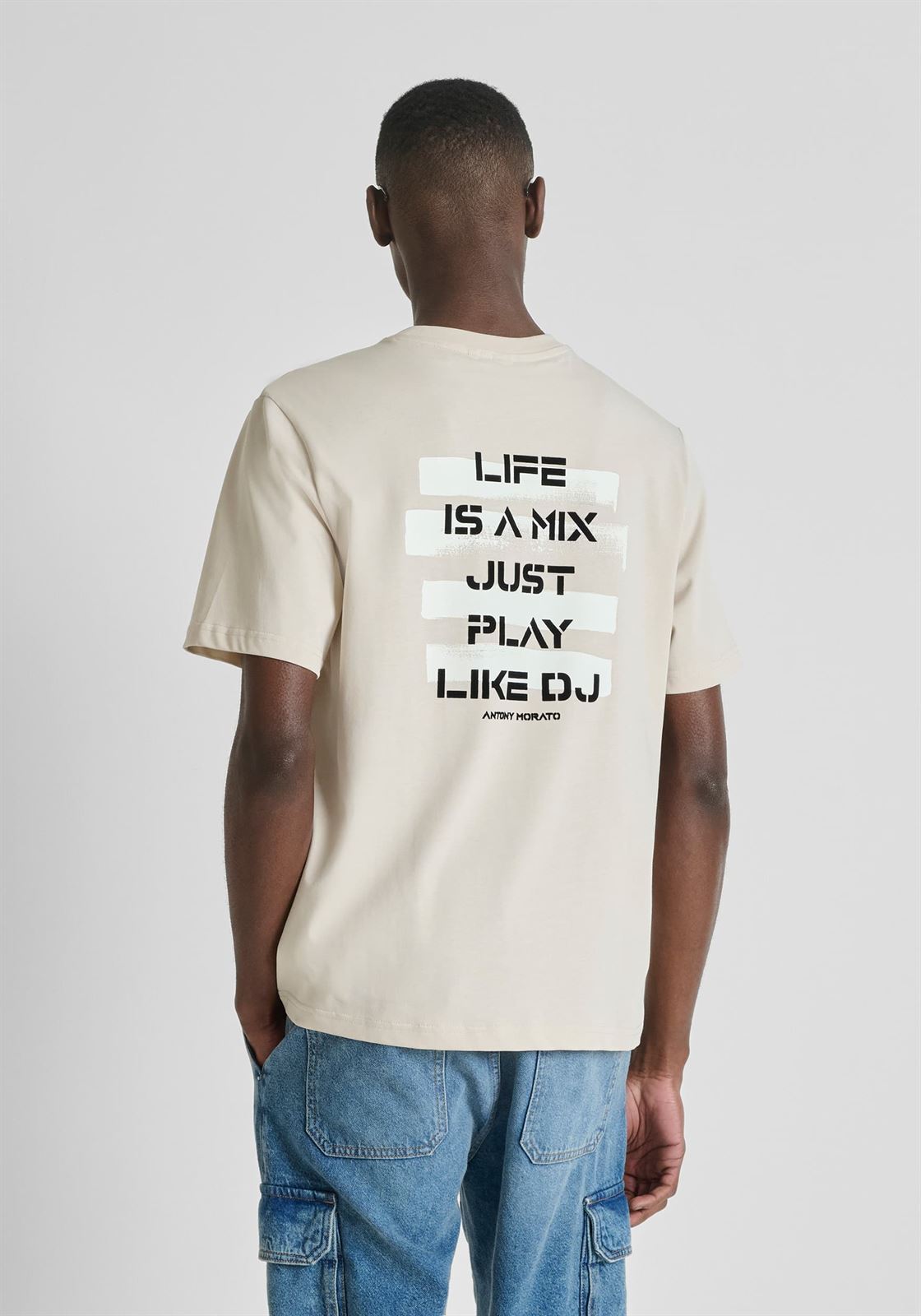 Camiseta Antony Morato Early Collection Paper MMKS02606 FA100258 1016 - Imagen 5