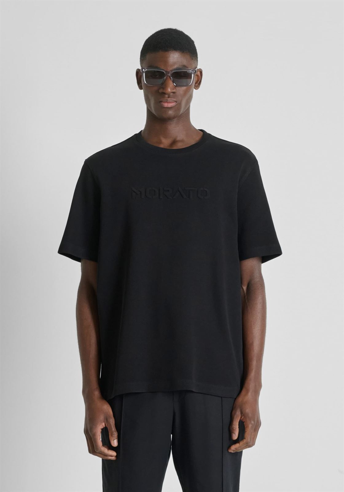 Camiseta Antony Morato Early Collection Relaxed Fit Black MMKS02607 FA100268 9000 - Imagen 2