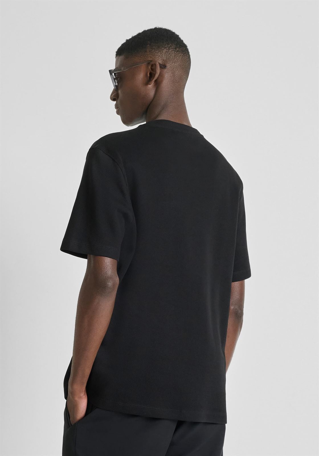 Camiseta Antony Morato Early Collection Relaxed Fit Black MMKS02607 FA100268 9000 - Imagen 3