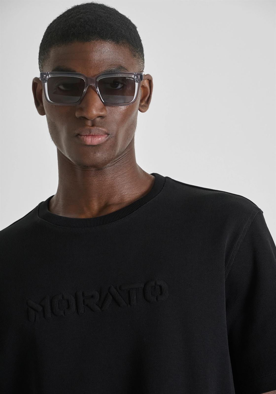 Camiseta Antony Morato Early Collection Relaxed Fit Black MMKS02607 FA100268 9000 - Imagen 4