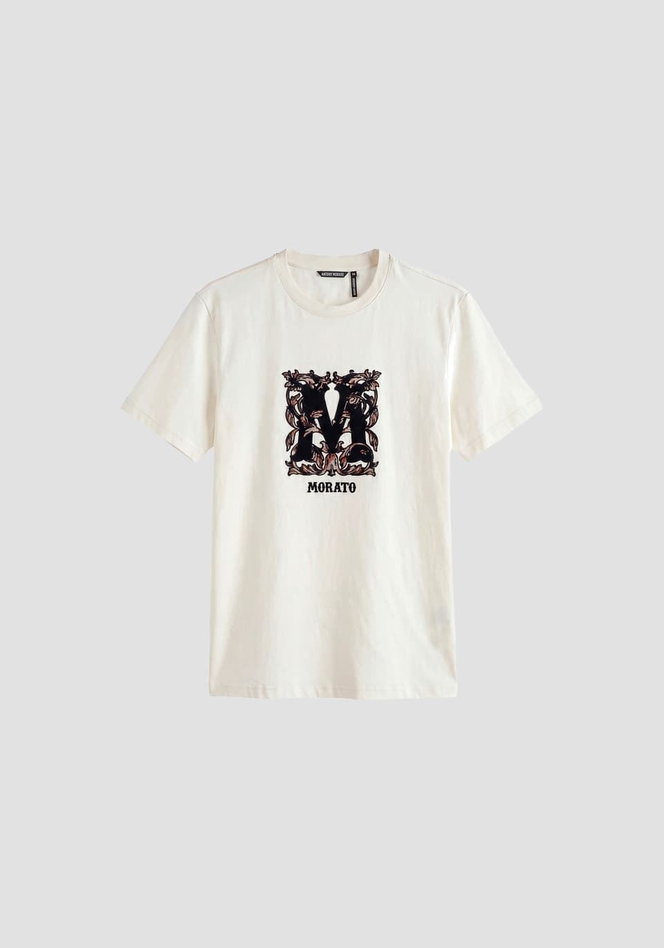 Camiseta Antony Morato Manteca MMKS02687 FA100240 1021 - Imagen 1