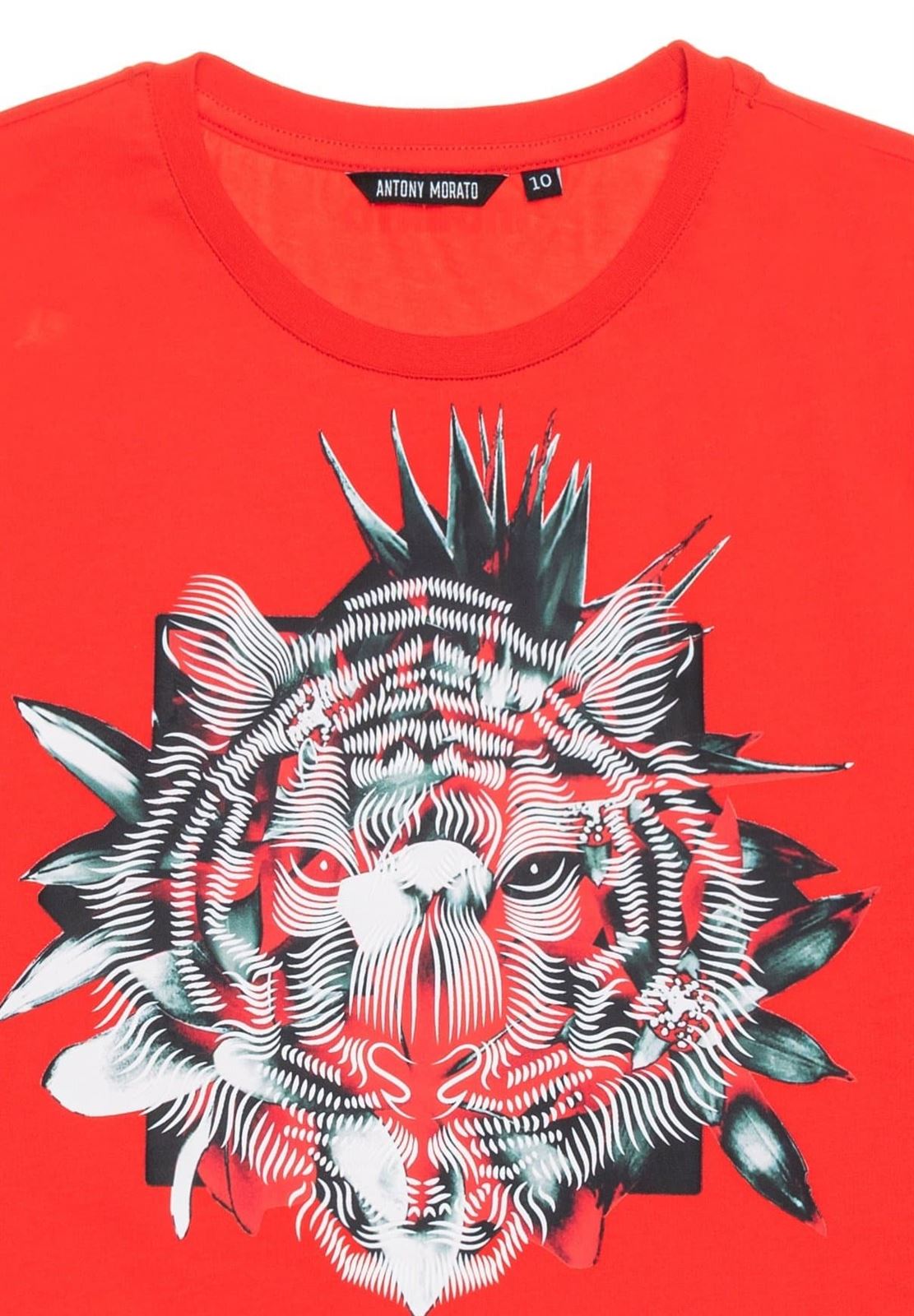 Camiseta ANTONY MORATO MMKS02399-FA100144 ROJO AMAPOLA - Imagen 3