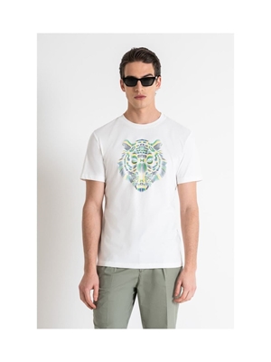 Camiseta Antony Morato MMKS02406 FA100240 crema - Imagen 1