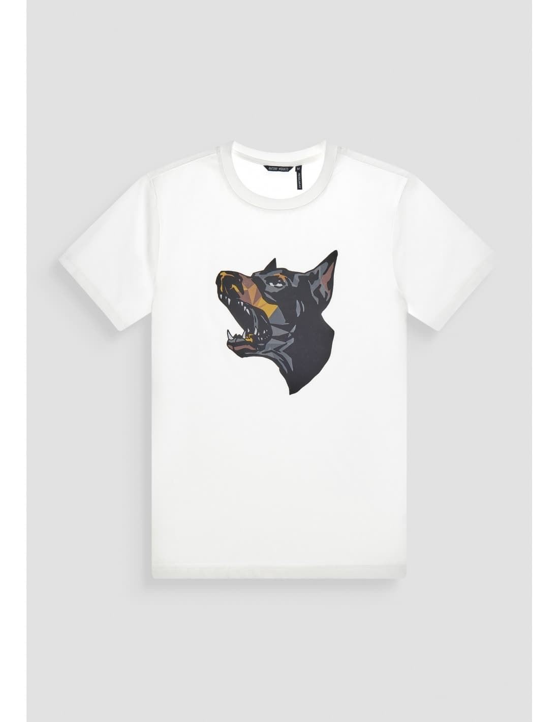 Camiseta Antony Morato MMKS02432 FA100240 1011 crema - Imagen 1