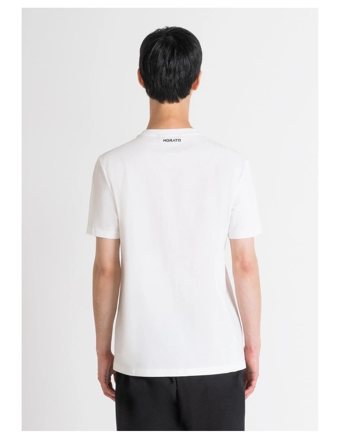 Camiseta Antony Morato MMKS02432 FA100240 1011 crema - Imagen 5