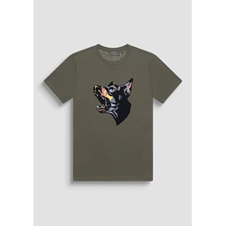 Camiseta Antony Morato MMKS02432 FA100240 4075 verde militar oscuro - Imagen 1