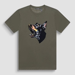 Camiseta Antony Morato MMKS02432 FA100240 4075 verde militar oscuro - Imagen 1