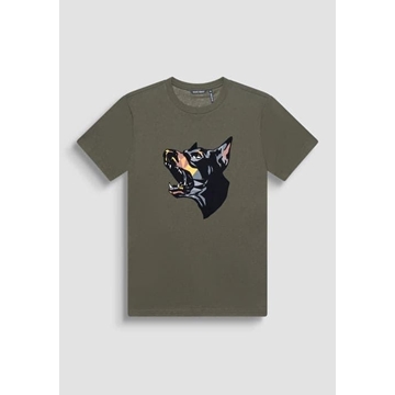 Camiseta Antony Morato MMKS02432 FA100240 4075 verde militar oscuro - Imagen 1