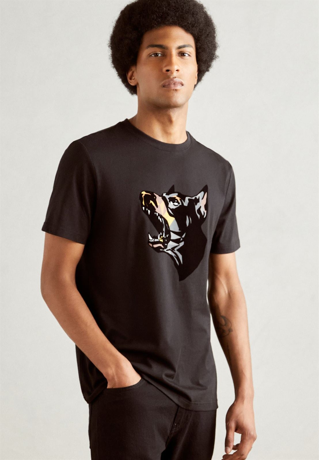 Camiseta Antony Morato MMKS02432 FA100240 9000 black - Imagen 1