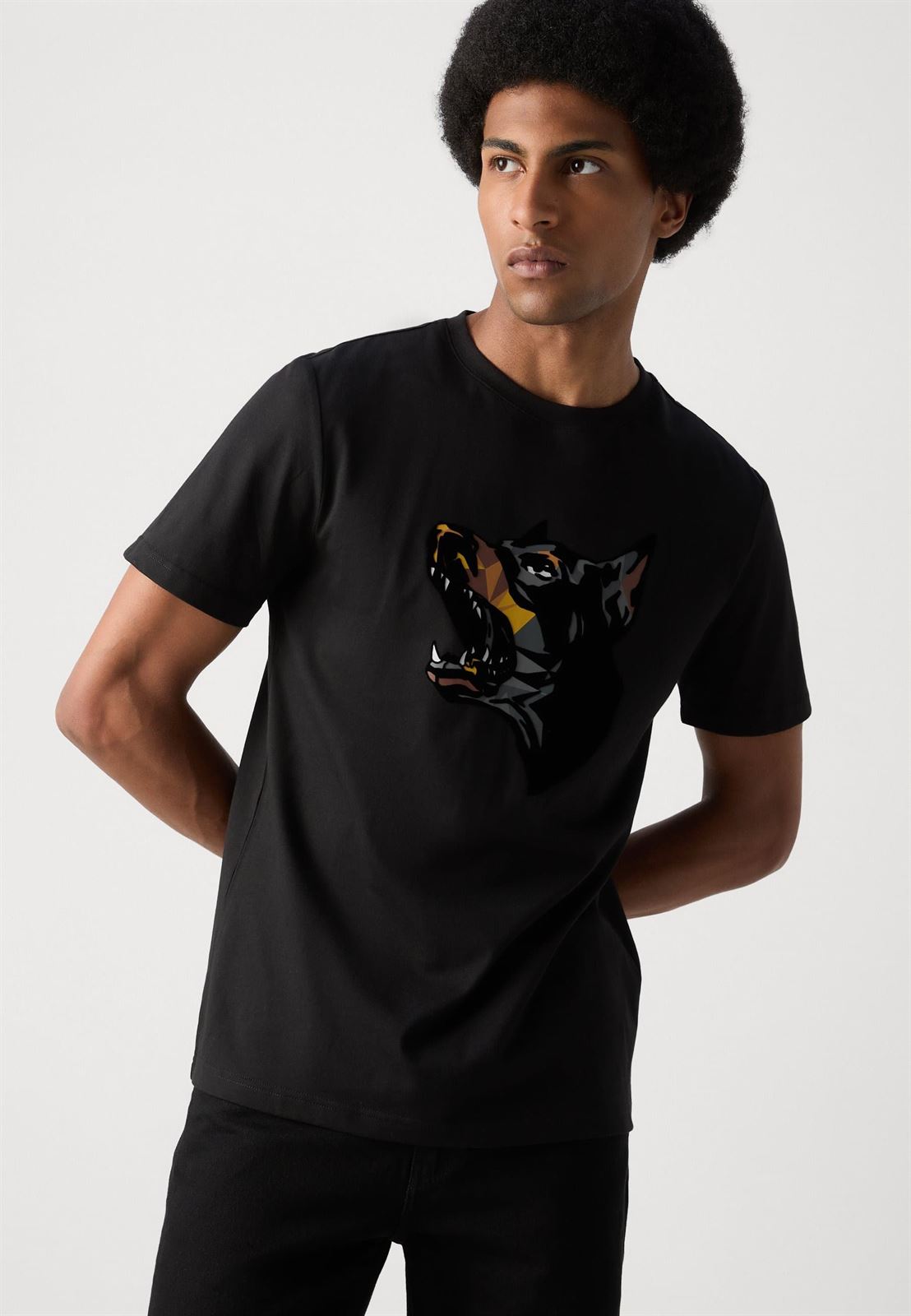 Camiseta Antony Morato MMKS02432 FA100240 9000 black - Imagen 4