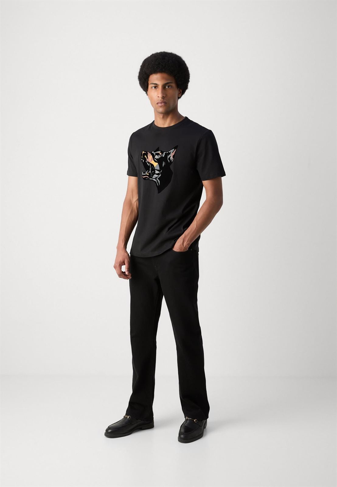Camiseta Antony Morato MMKS02432 FA100240 9000 black - Imagen 5
