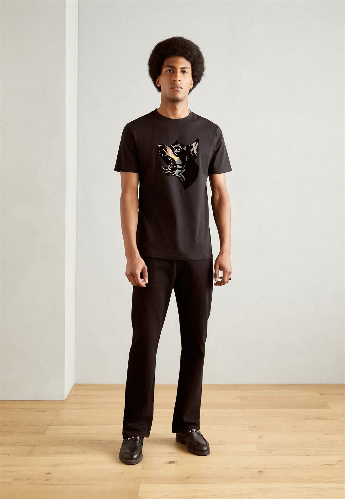 Camiseta Antony Morato MMKS02432 FA100240 9000 black - Imagen 7