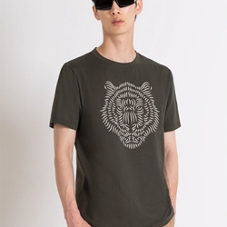 Camiseta Antony Morato MMKS02452 FA100240 4075 verde militar - Imagen 1
