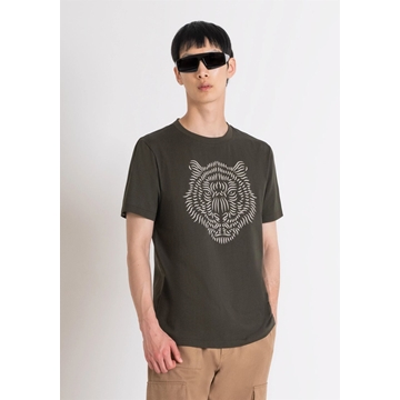 Camiseta Antony Morato MMKS02452 FA100240 4075 verde militar - Imagen 1