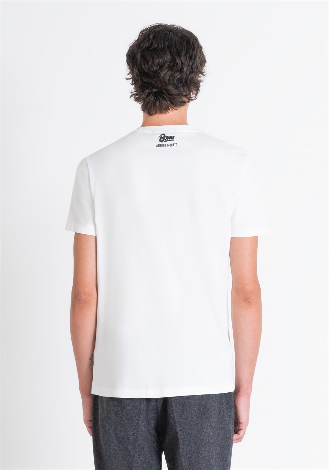 Camiseta Antony Morato MMKS02455 FA100240 1011 crema - Imagen 2