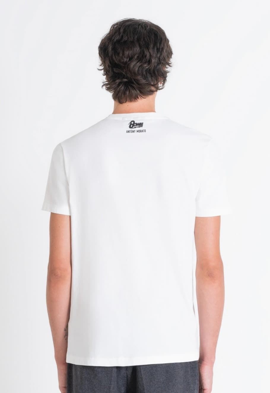 Camiseta Antony Morato MMKS02455 FA100240 1011 crema - Imagen 4
