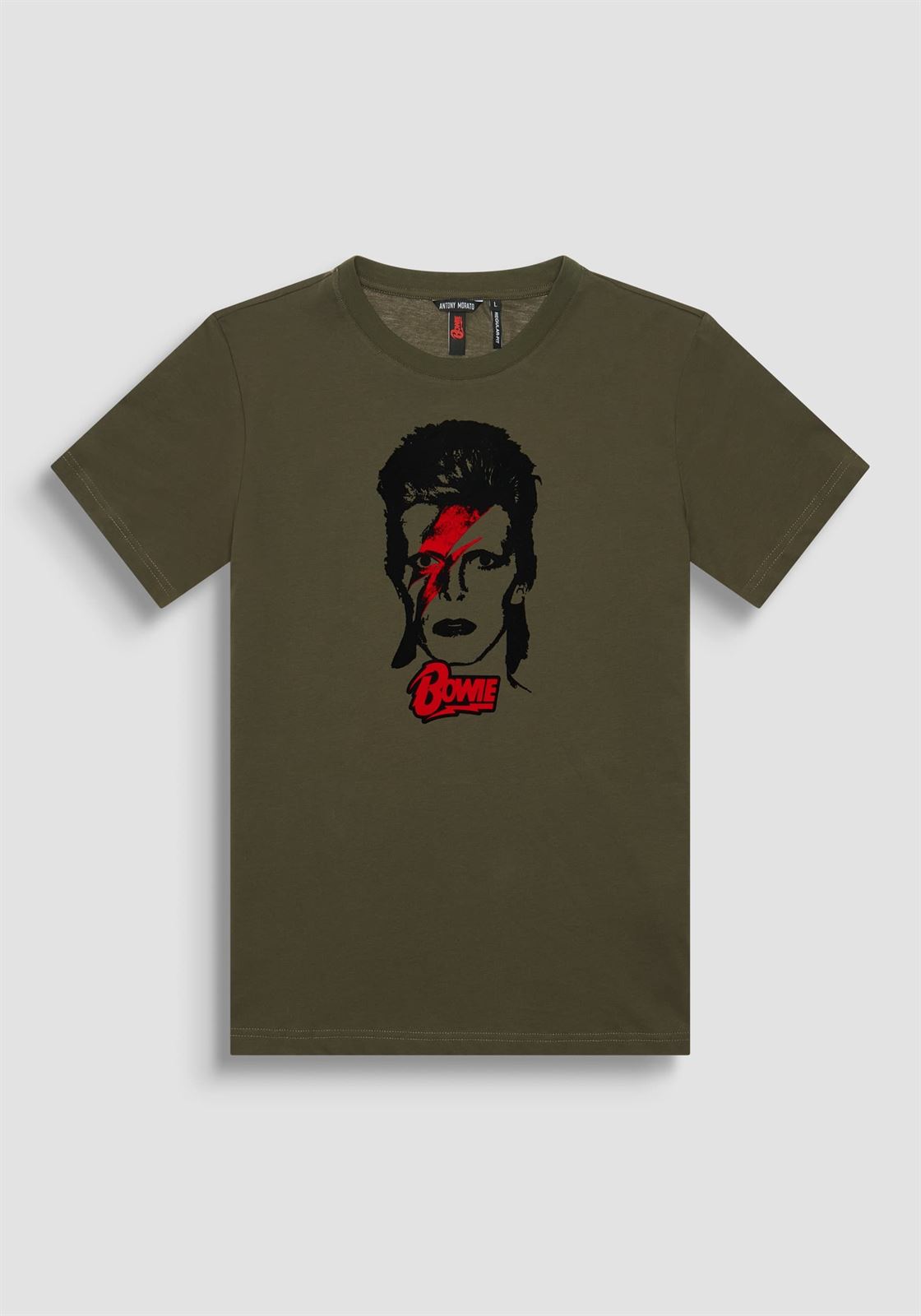 Camiseta Antony Morato MMKS02455 FA100240 4079 verde militar - Imagen 1