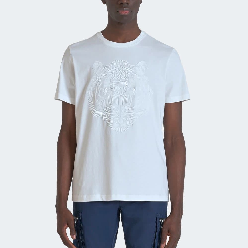 Camiseta Antony Morato MMKS02463 FA100240 1011 crema - Imagen 1