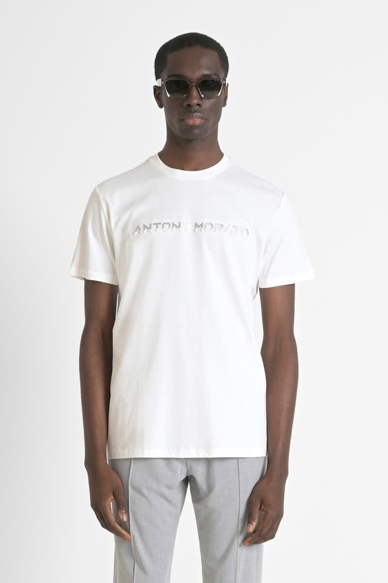 Camiseta Antony Morato MMKS02478 FA100240 1011 crema - Imagen 1