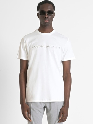 Camiseta Antony Morato MMKS02478 FA100240 1011 crema - Imagen 1