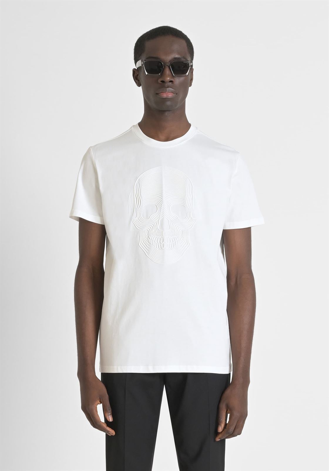 Camiseta Antony Morato MMKS02486 FA100240 1011 crema - Imagen 1