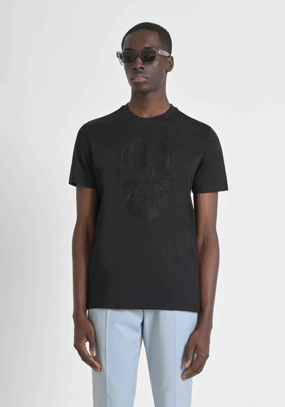 Camiseta Antony Morato MMKS02486 FA100240 9000 negro - Imagen 2