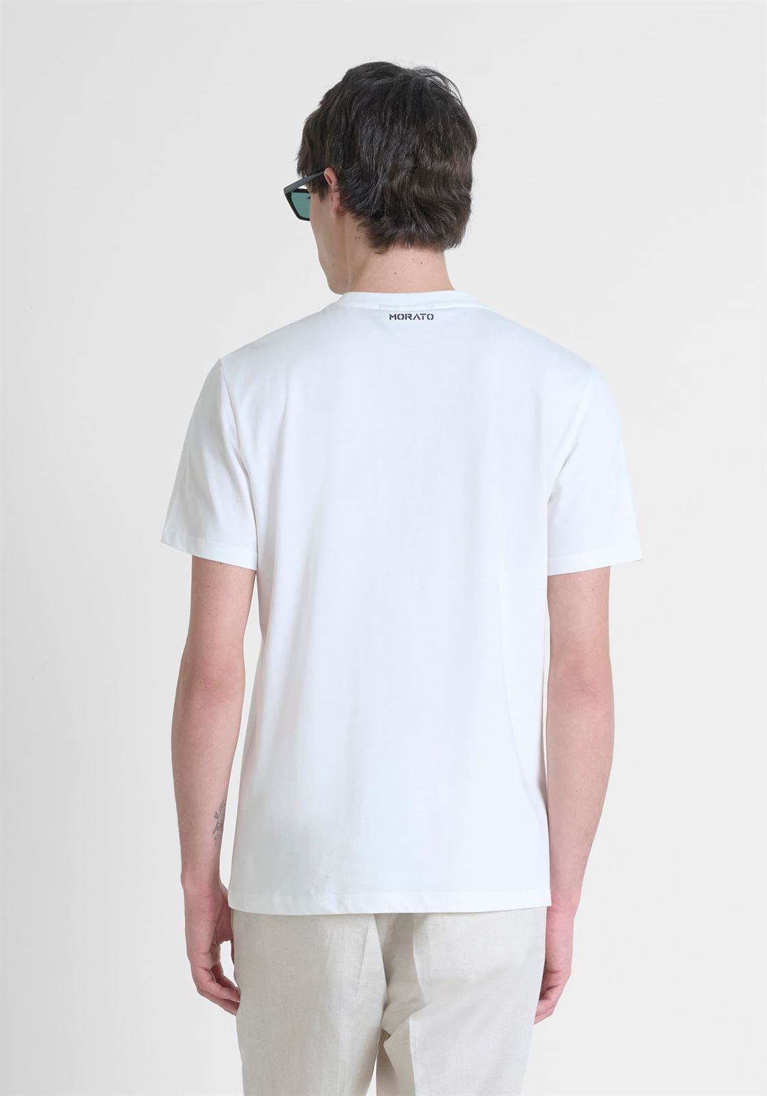Camiseta Antony Morato MMKS02506 FA100144 1011 crema - Imagen 2