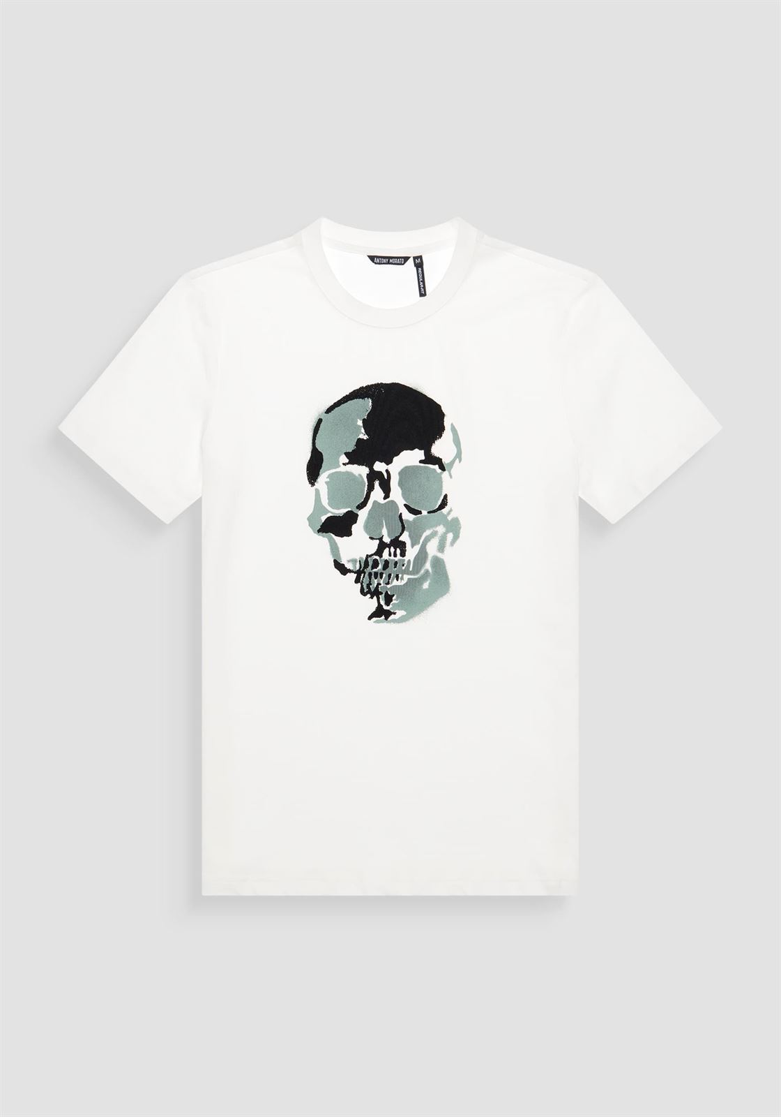 Camiseta Antony Morato MMKS02506 FA100144 1011 crema - Imagen 4