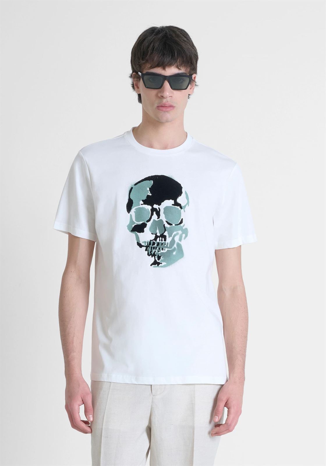 Camiseta Antony Morato MMKS02506 FA100144 1011 crema - Imagen 2